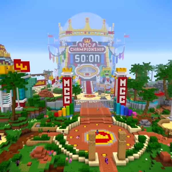 Blog post header featuring the Minecraft Championship Tournament